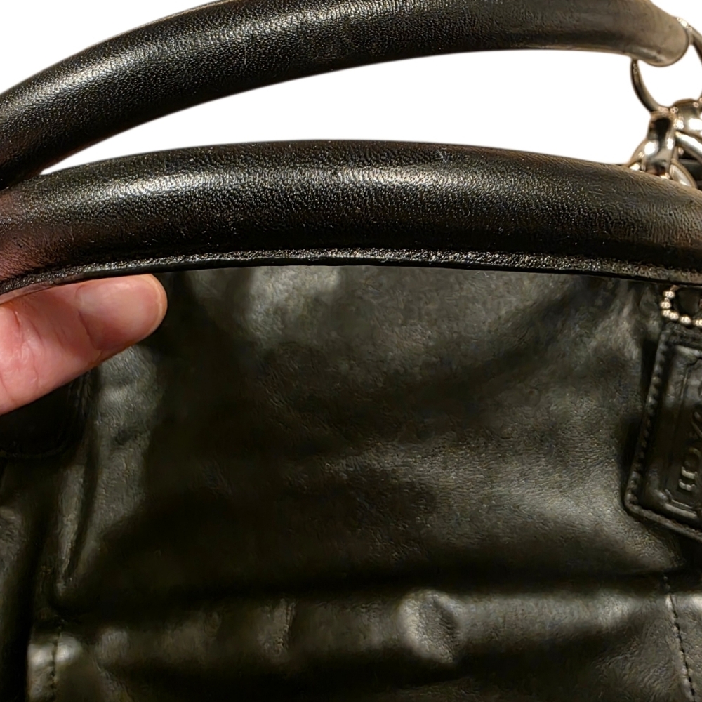 Coach Kristin Leather Satchel Black - Picture 6 of 12